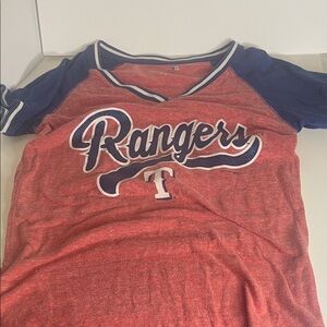 Rangers Kids‎ Red and Blue Short Sleeve Tee